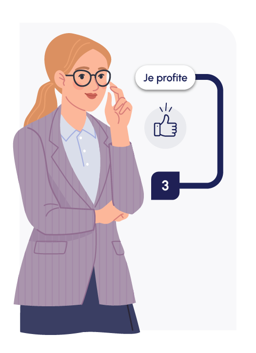 Étape 3 : Je profite de ma cotisation gratuite