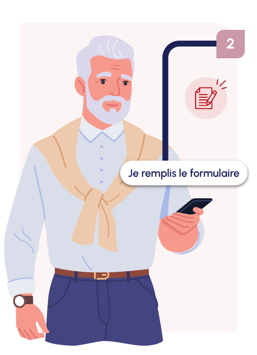 Étape 2 : Je remplis le formulaire avec mon filleul